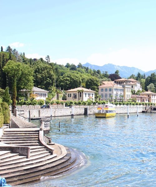 Lakeside town in northern Italy